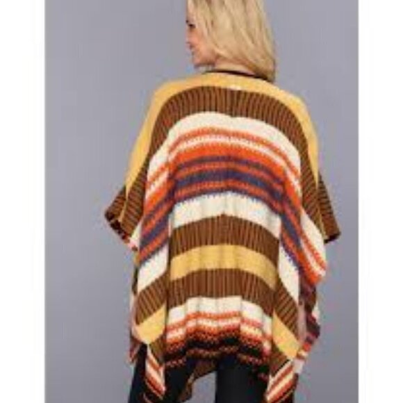 RCVA Melon & Ochre Stripe Turkic Shawl - Women - Picture 1 of 8